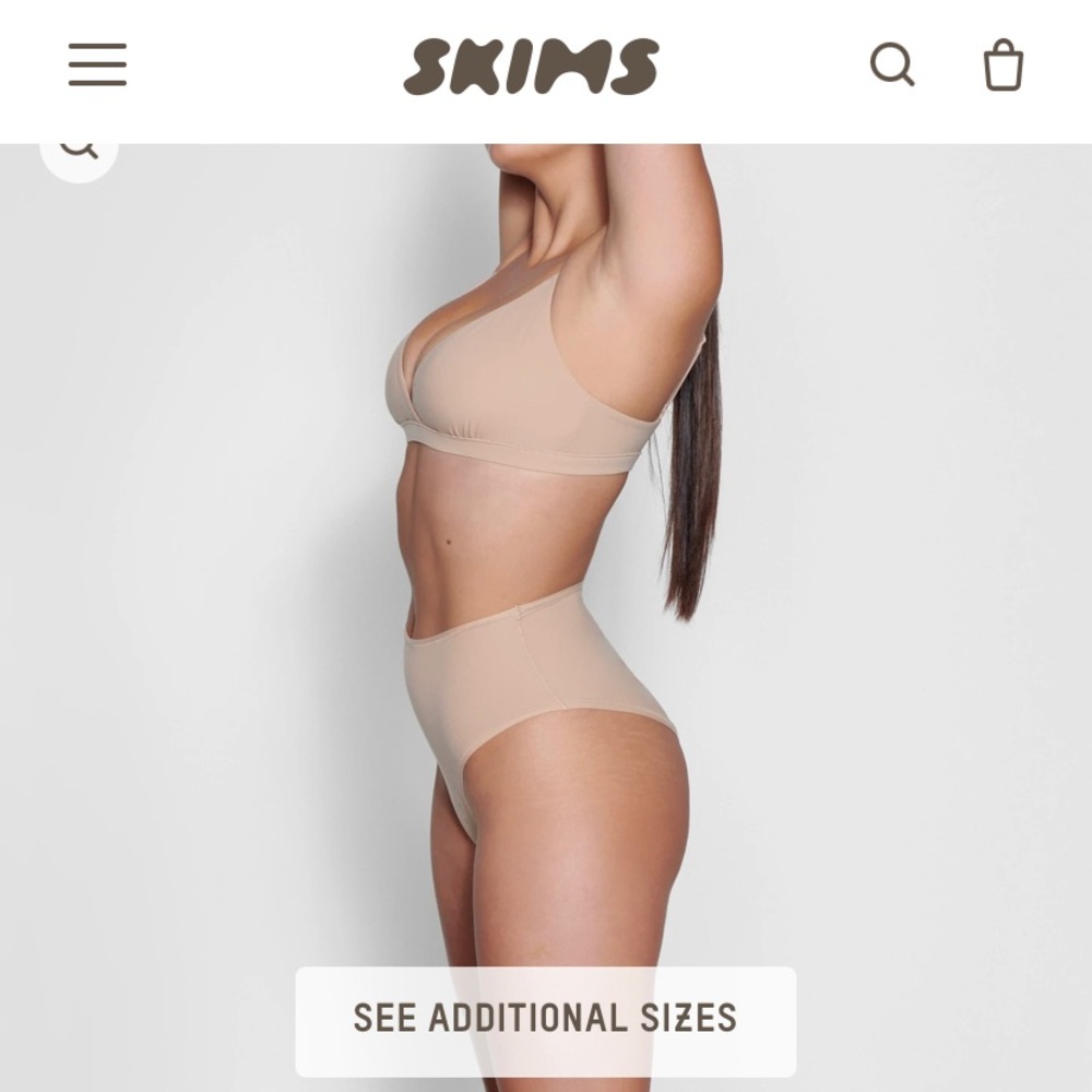 SKIMS “Fits Everybody Crossover Bralette” Size Small - Picture 3 of 4